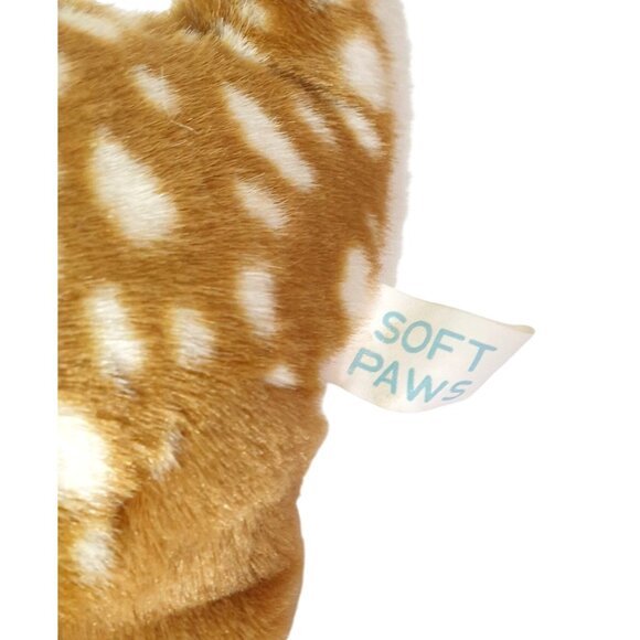Soft Paws Fawn Deer Realistic 11" Stuffed Animal Plush Woodland Nursery Decor - Picture 6 of 8